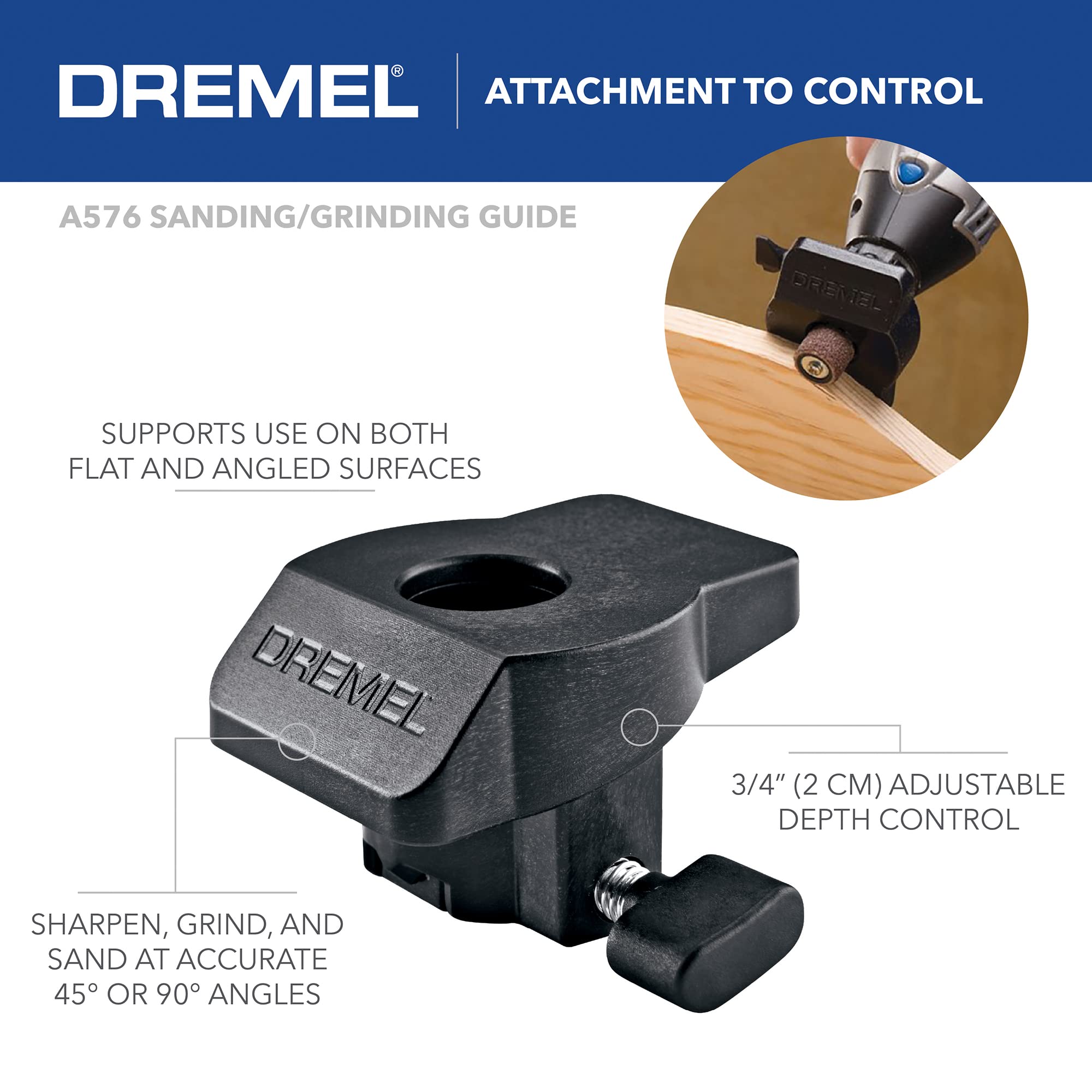 Dremel 3000-1/24 Variable Speed Rotary Tool Kit - 1 Attachment & 24 Accessories - Ideal for Cutting, Sanding, Grinding, Polishing, Drilling, Engraving, Crafts, and DIY - Image 9