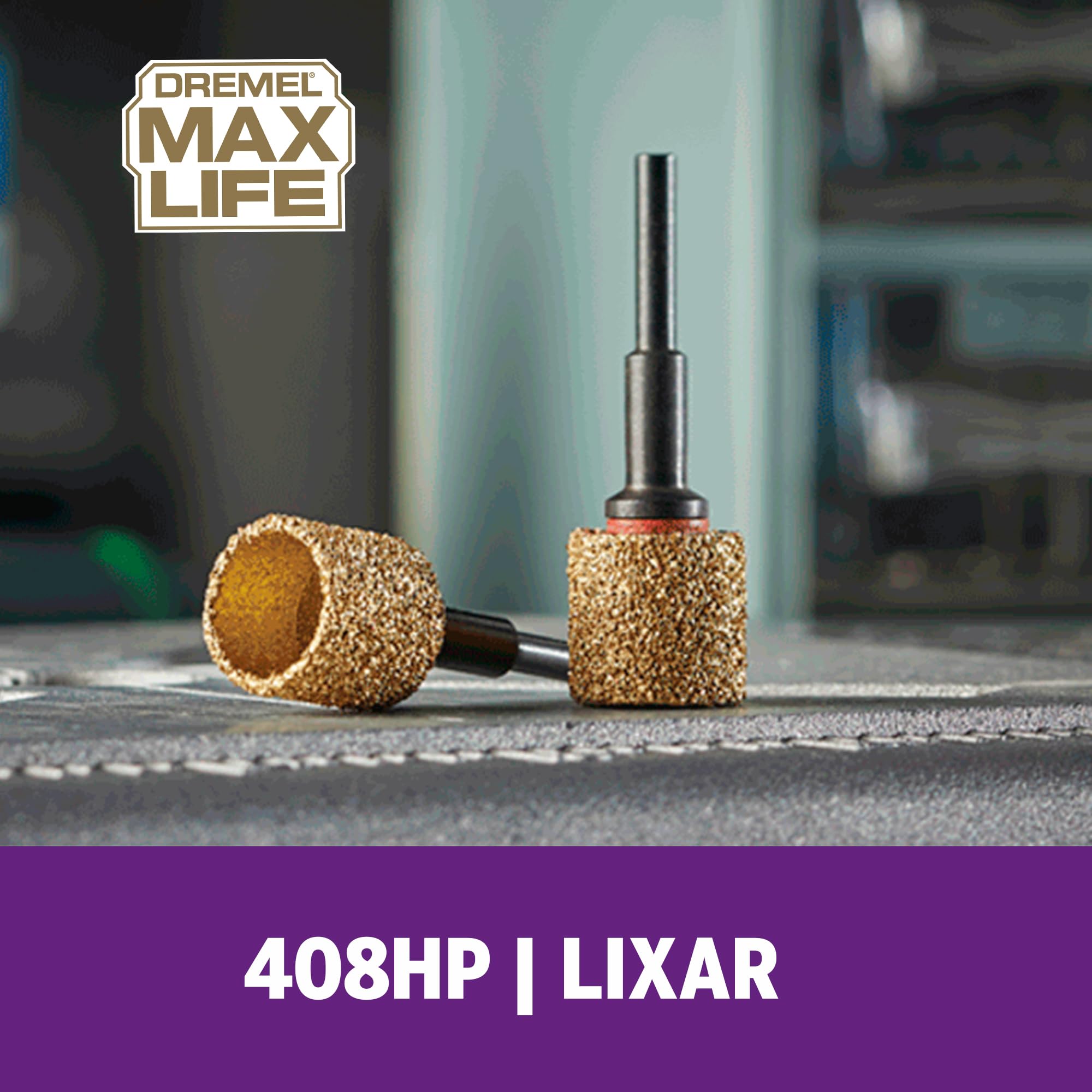 Dremel 408HP Max Life 60 Grit Carbide Sanding Drum/Hole Saw Bit - Image 3