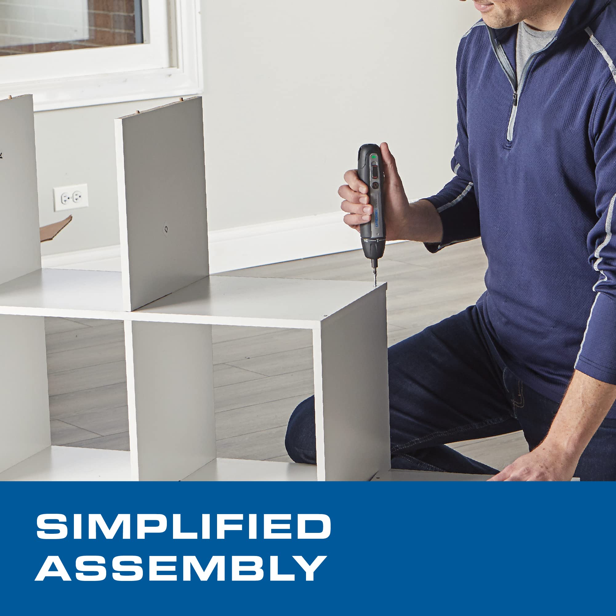 Dremel 4V Cordless Screwdriver Kit with 6 Power Settings and Smart Stop Technology, Includes 7 Screwdriver Bits, 1 Bit Extender, USB Cable and Power Adapter, HSES-01 - Image 6