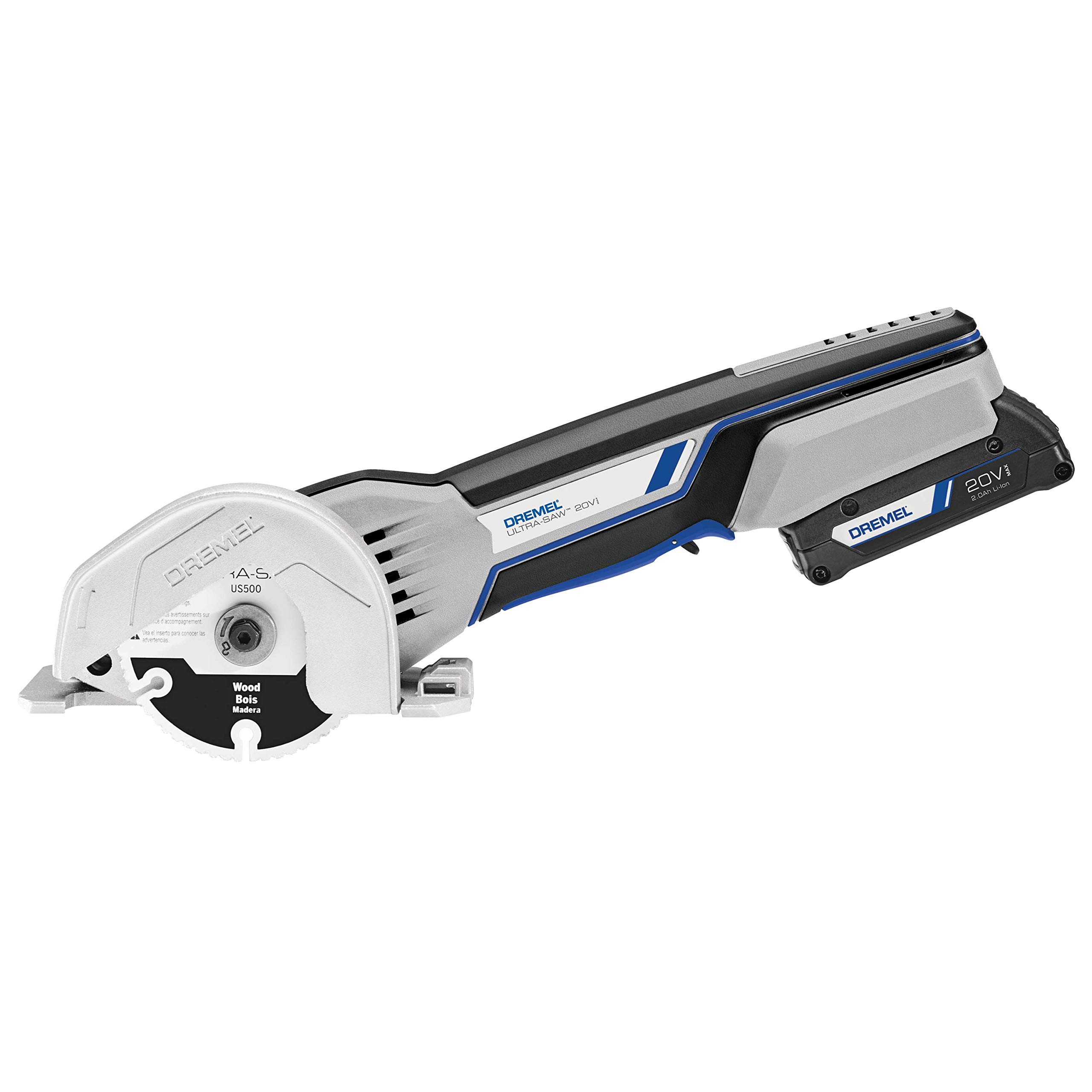Dremel US20V-01 Compact Circular Saw Tool Kit with (1) 20V Battery, (3) Cutting Wheels & Storage Bag - 15,000 RPM - Ideal for Flush Cutting, Plunge Cutting and Surface Preparation - Image 12